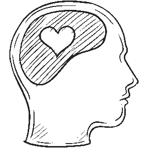 Ícone representando autoestima fortalecida